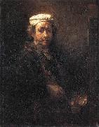 REMBRANDT Harmenszoon van Rijn Portrait of the Artist at His Easel gu oil painting reproduction
